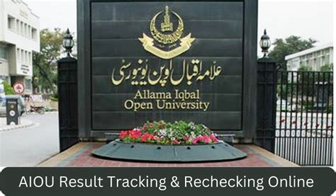 aiou rechecking|Result Correction & Rechecking Tracking System.